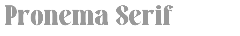 Pronema Serif